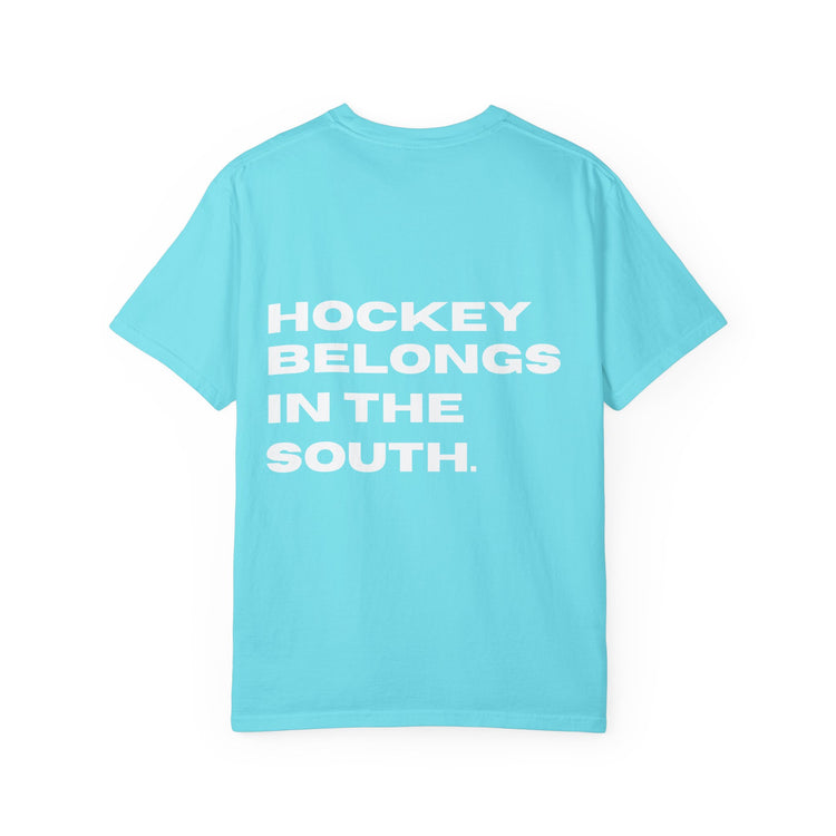Hockey Belongs In The South - Southern Puck Cotton T-Shirt