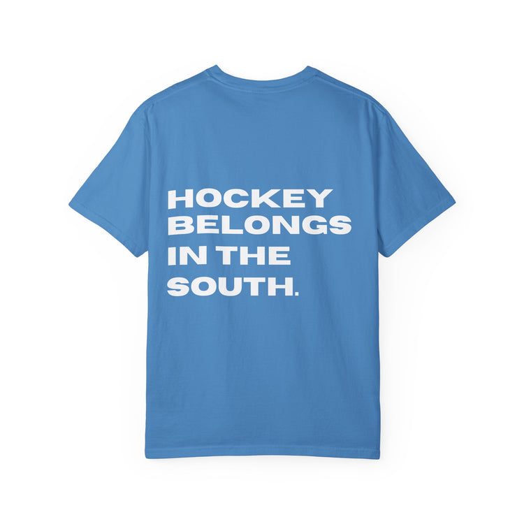 Hockey Belongs In The South - Southern Puck Cotton T-Shirt