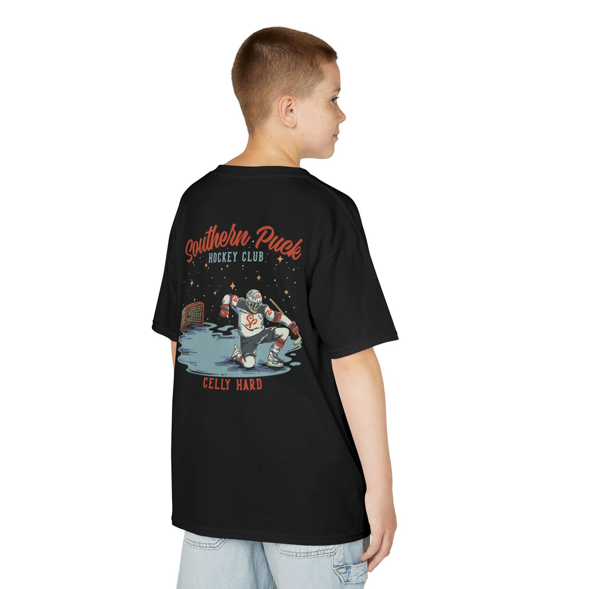 Youth "Celly Hard" Southern Puck Hockey Tee