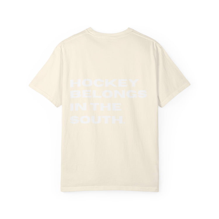 Hockey Belongs In The South - Southern Puck Cotton T-Shirt