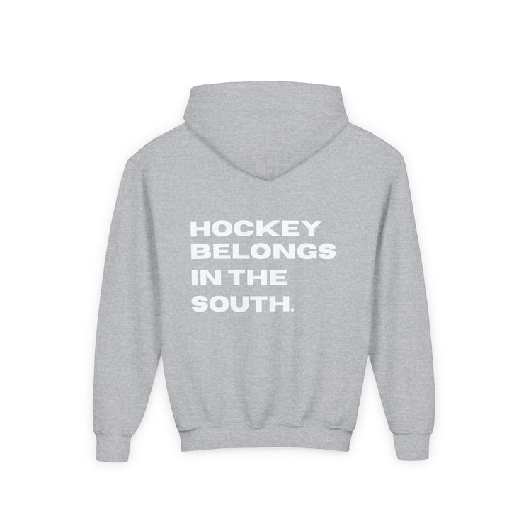 Youth Hockey Belongs In The South Hoodie — Southern Puck Hockey Sweatshirt