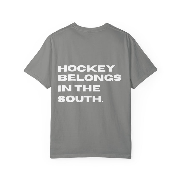 Hockey Belongs In The South - Southern Puck Cotton T-Shirt