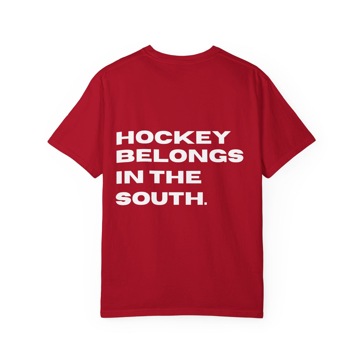 Hockey Belongs In The South - Southern Puck Cotton T-Shirt