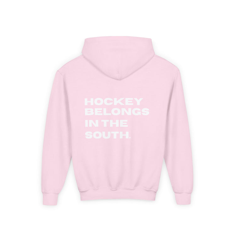 Youth Hockey Belongs In The South Hoodie — Southern Puck Hockey Sweatshirt