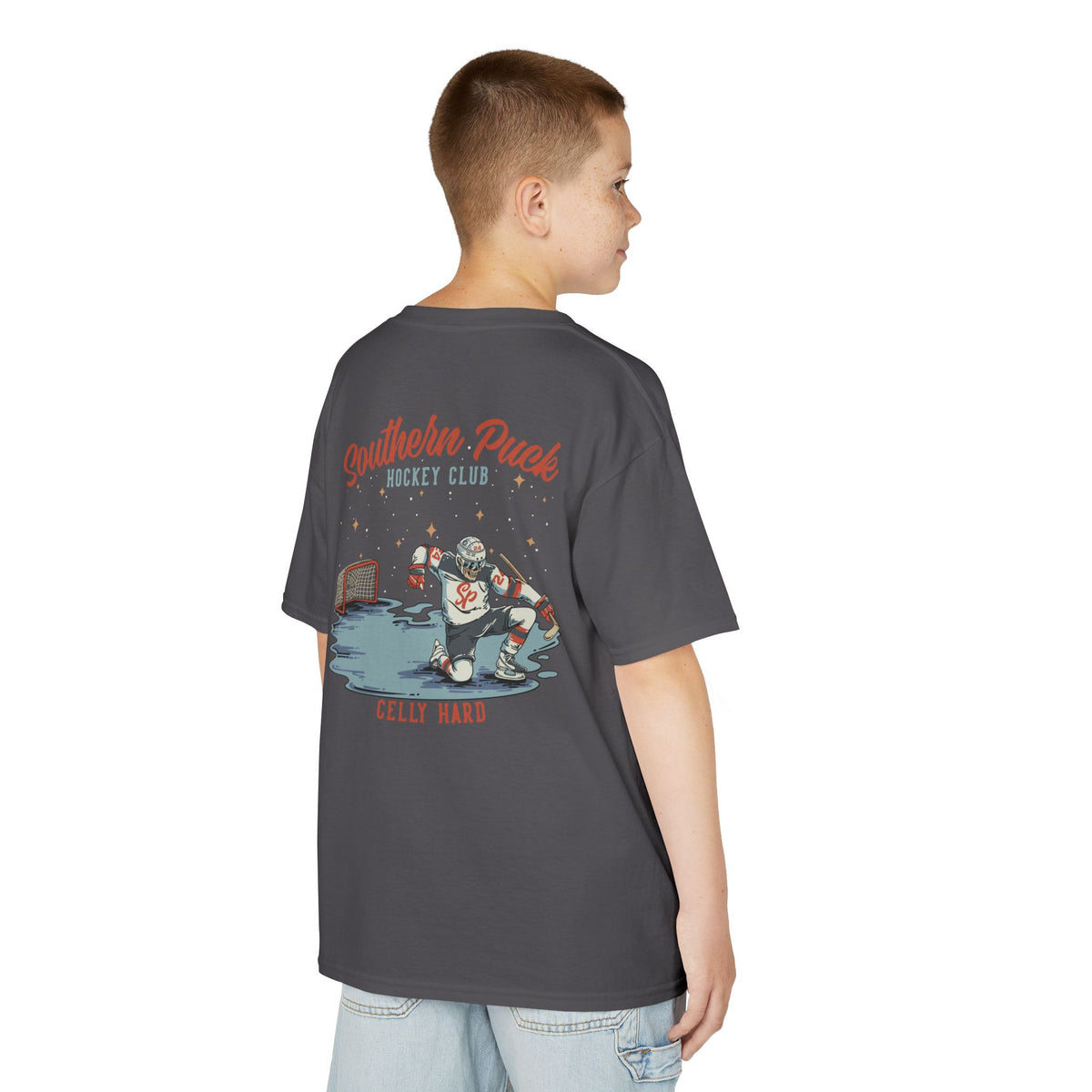 Youth "Celly Hard" Southern Puck Hockey Tee