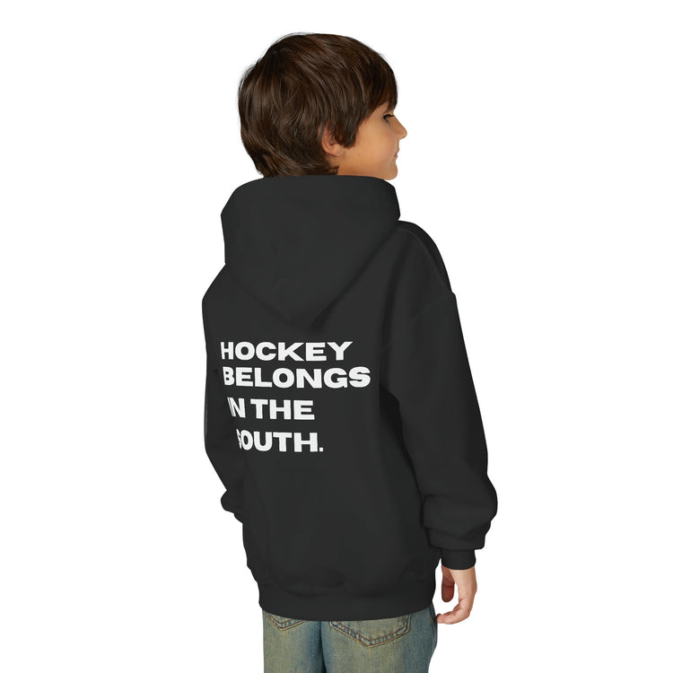 Youth Hockey Belongs In The South Hoodie — Southern Puck Hockey Sweatshirt