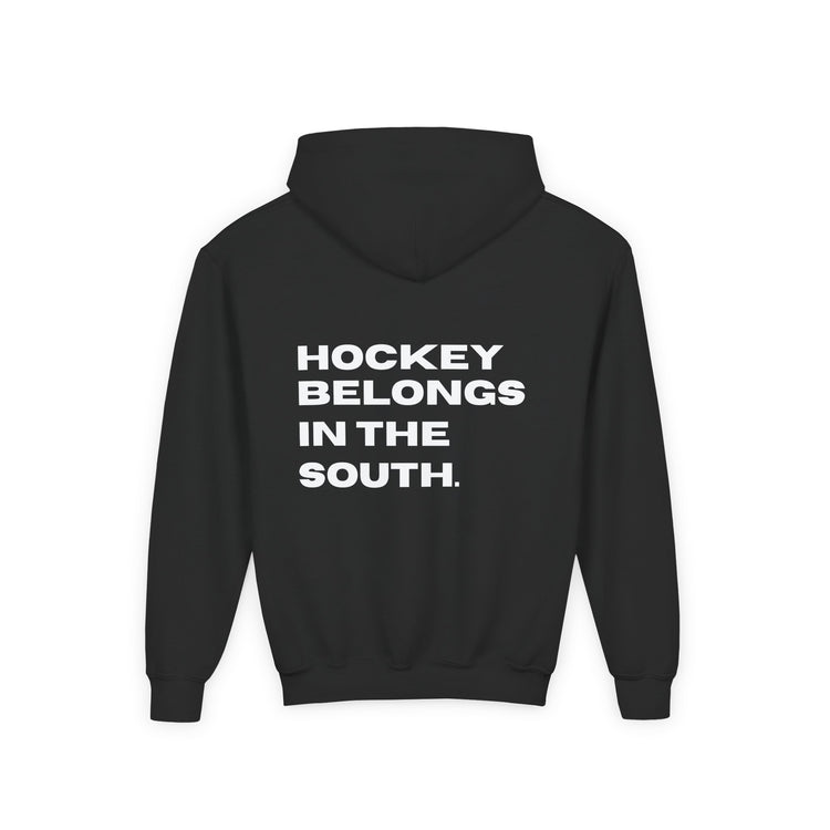 Youth Hockey Belongs In The South Hoodie — Southern Puck Hockey Sweatshirt